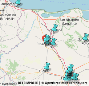 Mappa Strada Statale 16 Adriatica, 71016 San Severo FG, Italia (24.37421)