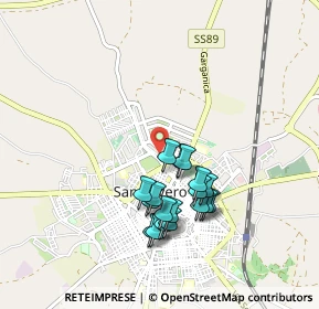 Mappa Via Padre Matteo d'Agnone, 71016 San Severo FG, Italia (0.86944)