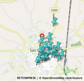 Mappa Via Padre Matteo d'Agnone, 71016 San Severo FG, Italia (0.8895)
