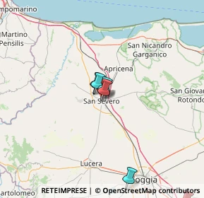 Mappa Via Padre Matteo d'Agnone, 71016 San Severo FG, Italia (44.68214)
