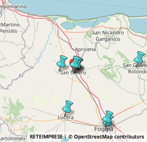 Mappa Via Padre Matteo d'Agnone, 71016 San Severo FG, Italia (18.51364)