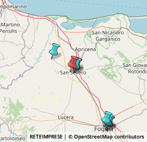 Mappa Via Padre Matteo d'Agnone, 71016 San Severo FG, Italia (38.272)