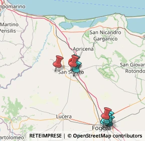 Mappa Via Metauro, 71016 San Severo FG, Italia (28.36714)