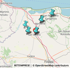 Mappa Via Metauro, 71016 San Severo FG, Italia (9.63615)