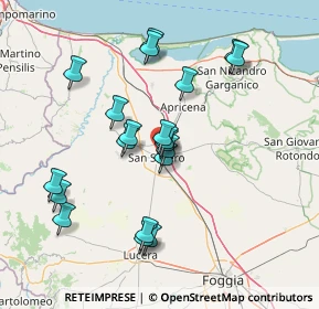 Mappa Via Metauro, 71016 San Severo FG, Italia (14.6045)