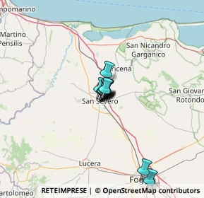 Mappa Via Metauro, 71016 San Severo FG, Italia (6.28)