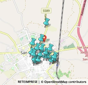 Mappa Via Metauro, 71016 San Severo FG, Italia (0.8555)