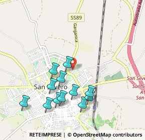 Mappa Via Metauro, 71016 San Severo FG, Italia (1.01667)
