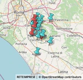 Mappa Via Marche, 00045 Genzano di Roma RM, Italia (10.258)