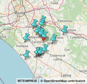 Mappa Via Marche, 00045 Genzano di Roma RM, Italia (10.63588)