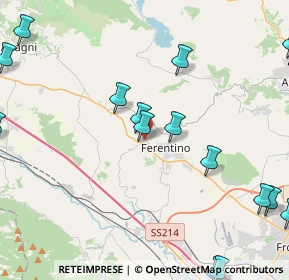 Mappa Via Aldo Moro, 03013 Ferentino FR, Italia (6.9645)