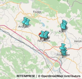 Mappa Via Aldo Moro, 03013 Ferentino FR, Italia (6.91846)