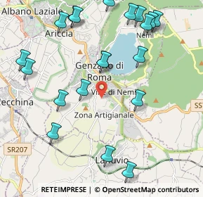 Mappa Via Umbria, 00045 Genzano di Roma RM, Italia (2.637)