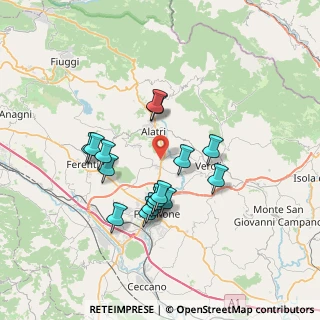 Mappa Via Scopigliette, 03011 Alatri FR, Italia (6.65938)