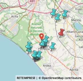 Mappa Riserva Naturale di Decima Malafede, 00134 Roma RM, Italia (7.15176)