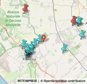 Mappa Via Castrocaro, 00040 Pomezia RM, Italia (4.636)