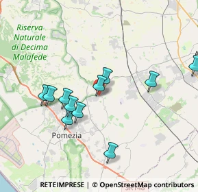 Mappa Via Castrocaro, 00040 Pomezia RM, Italia (3.77545)