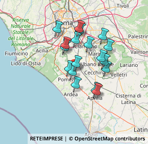 Mappa Via Castrocaro, 00040 Pomezia RM, Italia (11.39778)