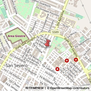 Mappa Viale San Giovanni Bosco, 22, 71016 San Severo, Foggia (Puglia)