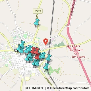 Mappa Piazza Papa Giovanni XXIII, 71016 San Severo FG, Italia (1.074)