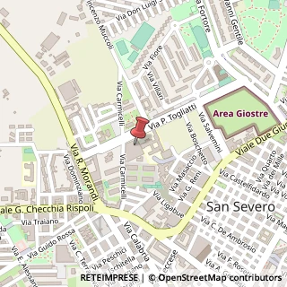 Mappa Via Carmicelli, 37, 71016 San Severo, Foggia (Puglia)