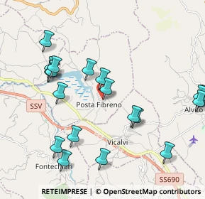 Mappa Via Contrada Tagliata, 03030 Posta Fibreno FR, Italia (2.468)