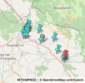 Mappa Via Contrada Tagliata, 03030 Posta Fibreno FR, Italia (7.26375)