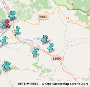 Mappa Via Contrada Tagliata, 03030 Posta Fibreno FR, Italia (6.65077)