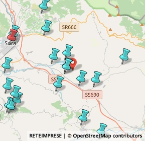 Mappa Via Contrada Tagliata, 03030 Posta Fibreno FR, Italia (5.558)