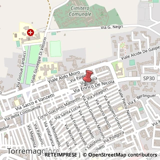 Mappa Via Enrico de Nicola, 43, 71017 Torremaggiore, Foggia (Puglia)