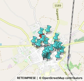 Mappa Piazza Amoroso, 71016 San Severo FG, Italia (0.7065)