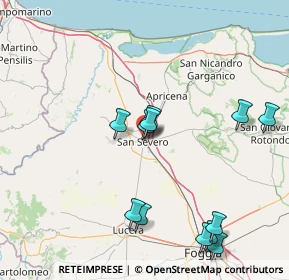 Mappa Via Reggio, 71016 San Severo FG, Italia (18.08667)