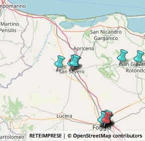 Mappa Via Reggio, 71016 San Severo FG, Italia (22.18063)