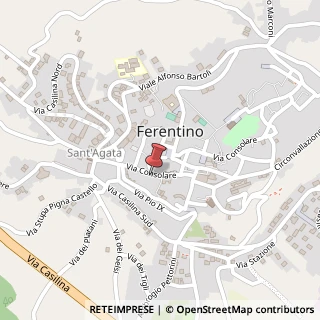 Mappa Via Consolare, 42, 03013 Ferentino, Frosinone (Lazio)