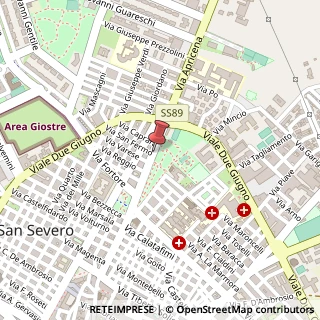 Mappa Via S. Giovanni Bosco, 46, 71016 San Severo, Foggia (Puglia)