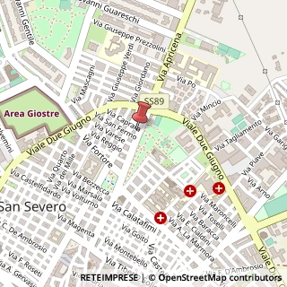 Mappa Via San Giovanni Bosco, 56, 71016 San Severo, Foggia (Puglia)