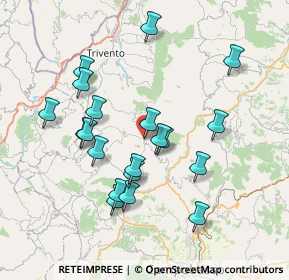 Mappa Via Municipio, 86020 Sant'Angelo Limosano CB, Italia (7.57)