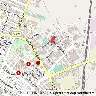 Mappa Via Tevere, 1, 71016 San Severo, Foggia (Puglia)