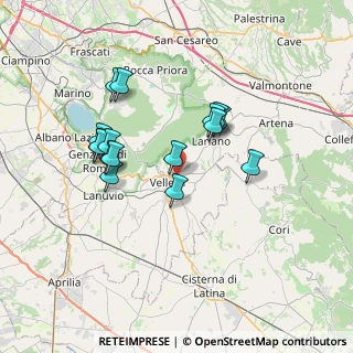 Mappa Viale Aldo Moro, 00049 Velletri RM, Italia (6.7475)