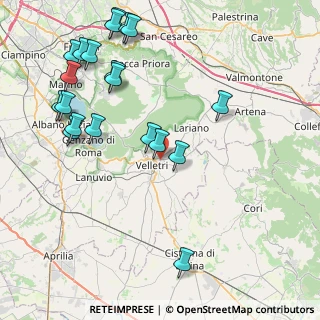 Mappa Viale Aldo Moro, 00049 Velletri RM, Italia (10.566)