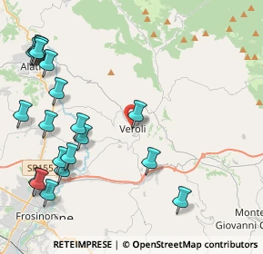 Mappa Via Castello, 03029 Veroli FR, Italia (5.8345)