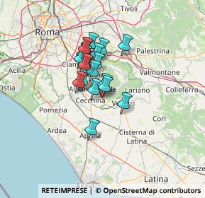 Mappa Via Enrico Mattei, 00045 Genzano di Roma RM, Italia (9.958)