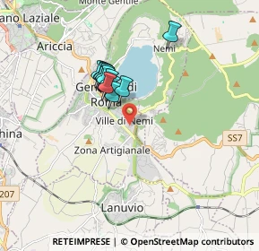 Mappa Viale Pini, 00045 Genzano di Roma RM, Italia (1.37167)