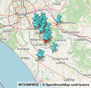 Mappa V.le delle Rose, 00045 Genzano di Roma RM, Italia (10.981)