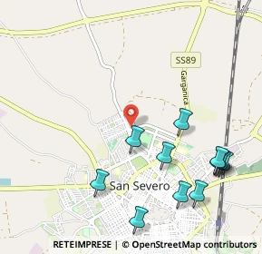 Mappa Via Giovanni Gentile, 71016 San Severo FG, Italia (1.30182)