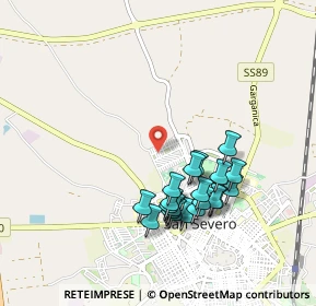 Mappa Via O. Durante, 71016 San Severo FG, Italia (0.9475)