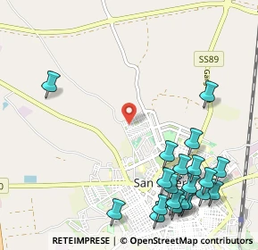 Mappa Via O. Durante, 71016 San Severo FG, Italia (1.4915)