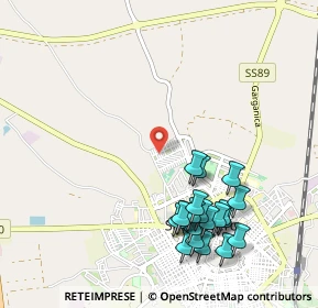 Mappa Via O. Durante, 71016 San Severo FG, Italia (1.2035)