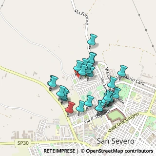 Mappa Via Monsignor Giuseppe Stoico, 71016 San Severo FG, Italia (0.43519)