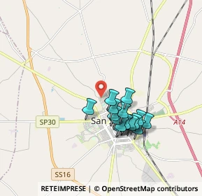 Mappa Via O. Durante, 71016 San Severo FG, Italia (1.57188)